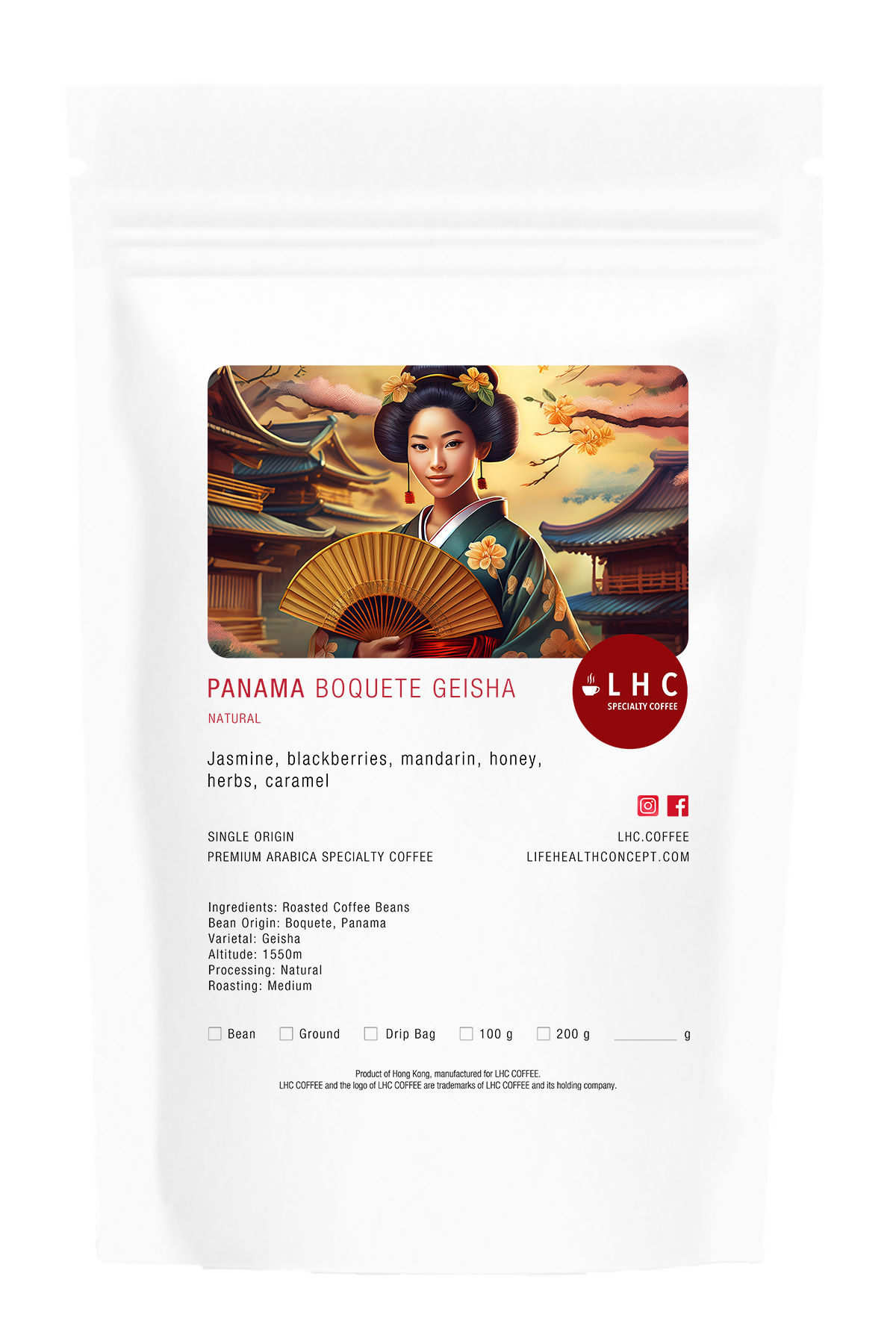 Panama Boquete Geisha Natural Coffee Beans