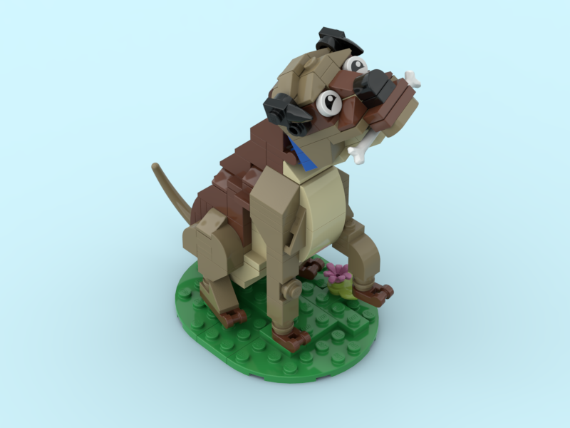 Thumbnail: Border Terrier in Lego