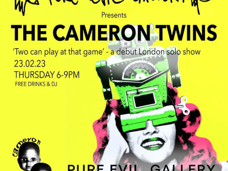 cameron twins first solo show