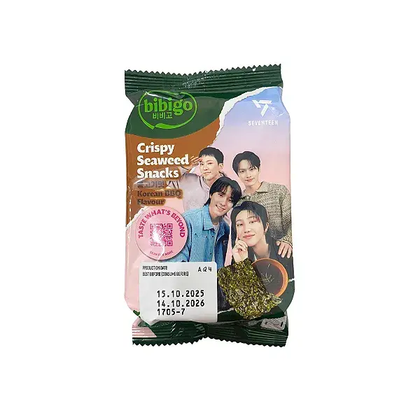 SNACK ALGA MARINHA EDIÇÃO LIMITADA SEVENTEEN - SABOR KOREAN BBQ