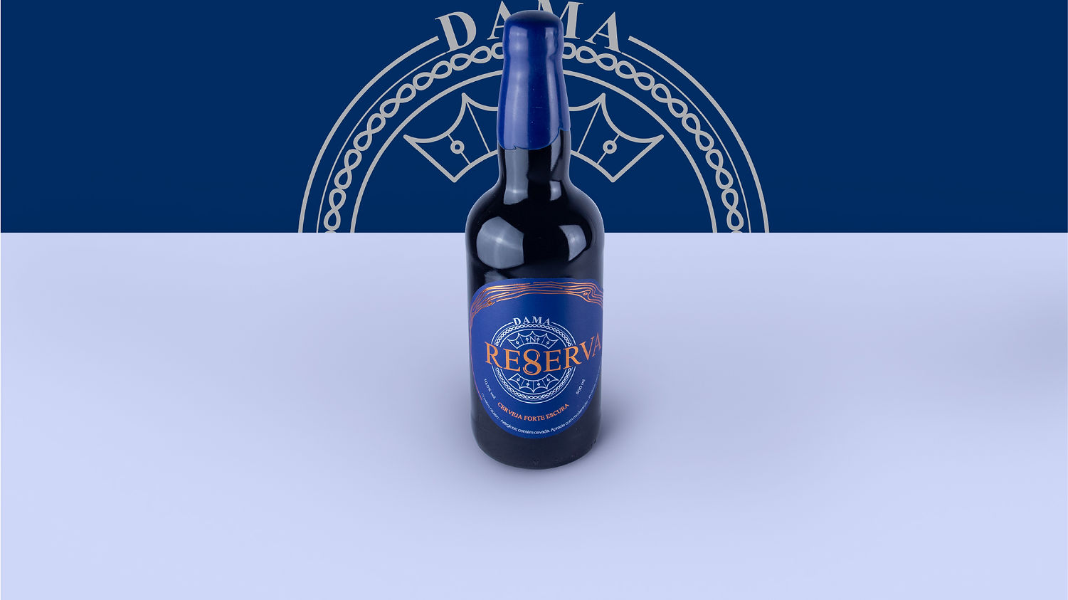 Design de rótulo Cerveja Dama Reserva 8