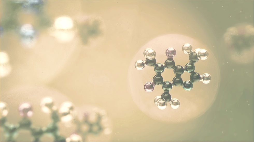 3D illustration of a caffeine molecule with clearly defined atoms and bonds_edited_edited.