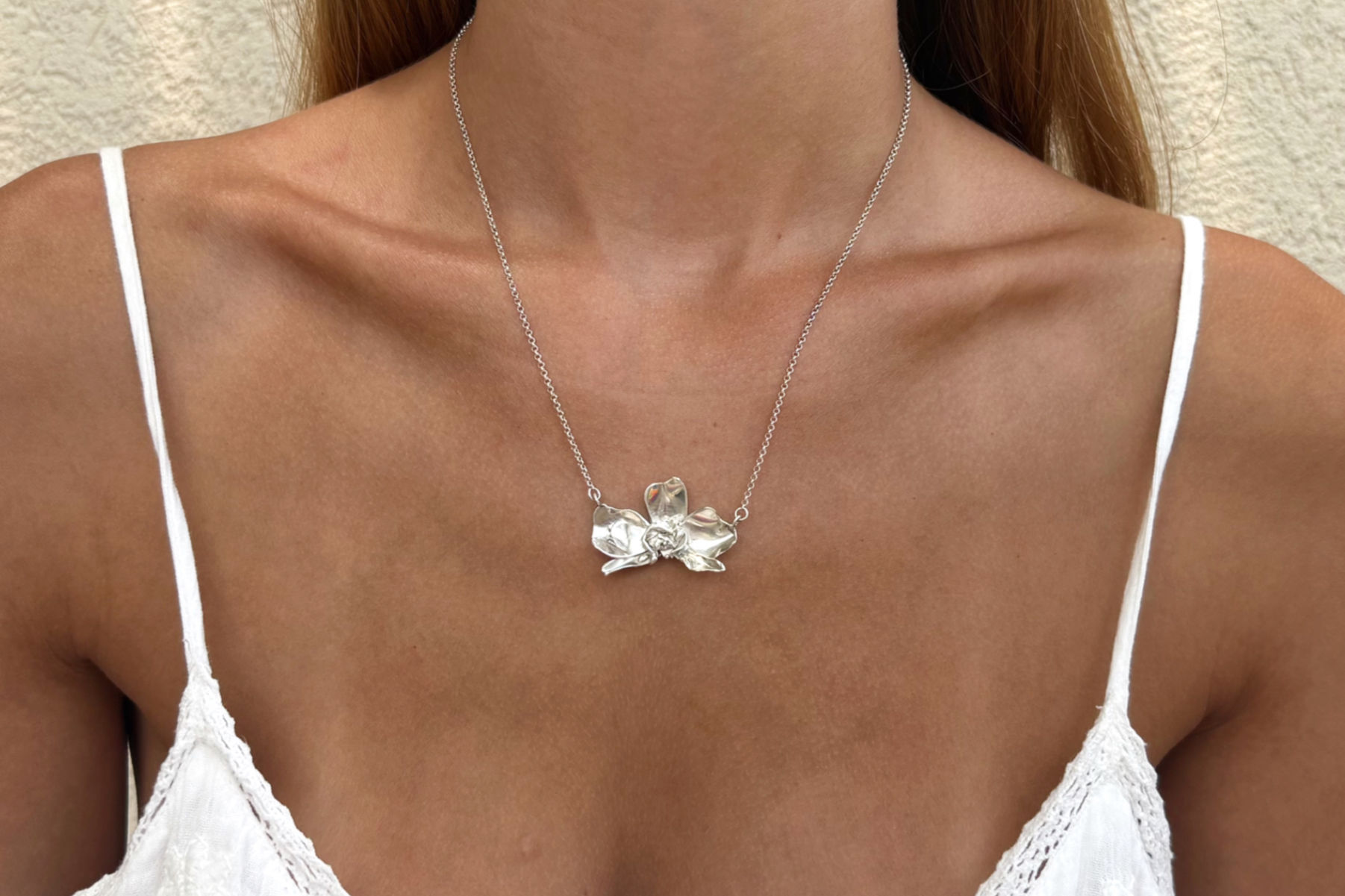 Orchid necklace