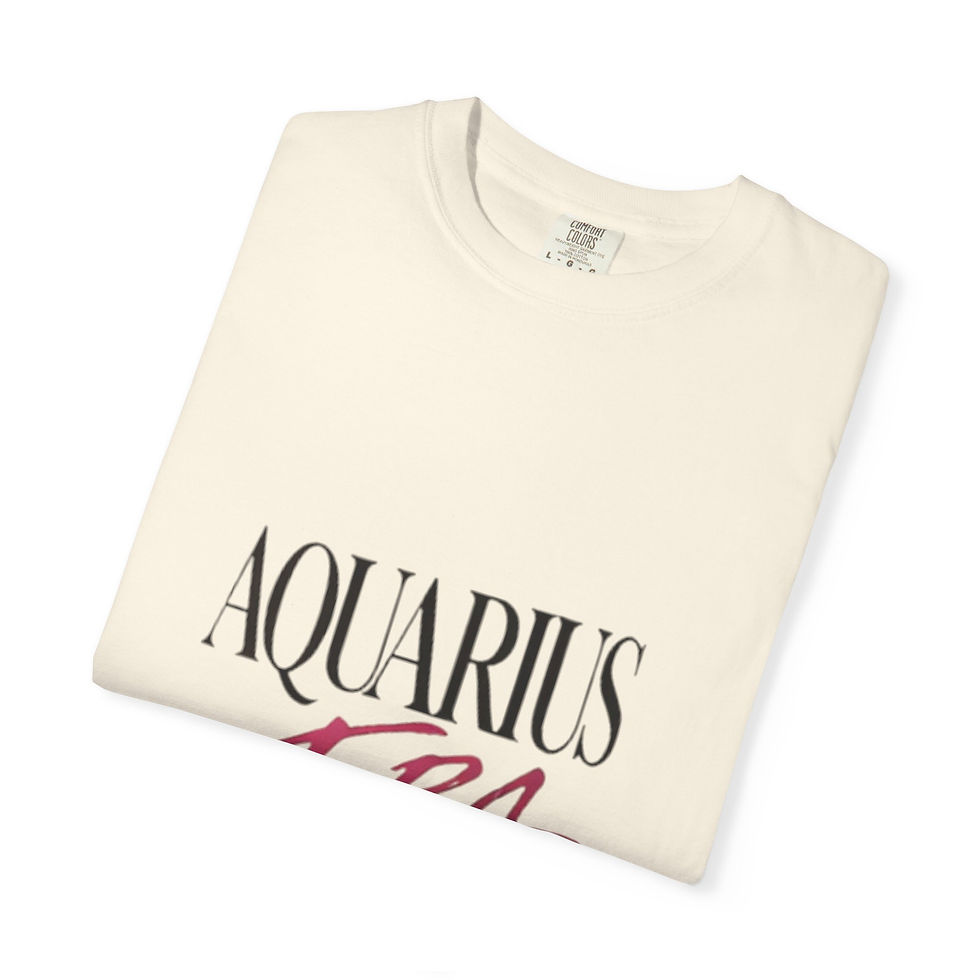 Thumbnail: Aquarius Era Tee — Astrology Zodiac Shirt with 'Aquarius Era' Script