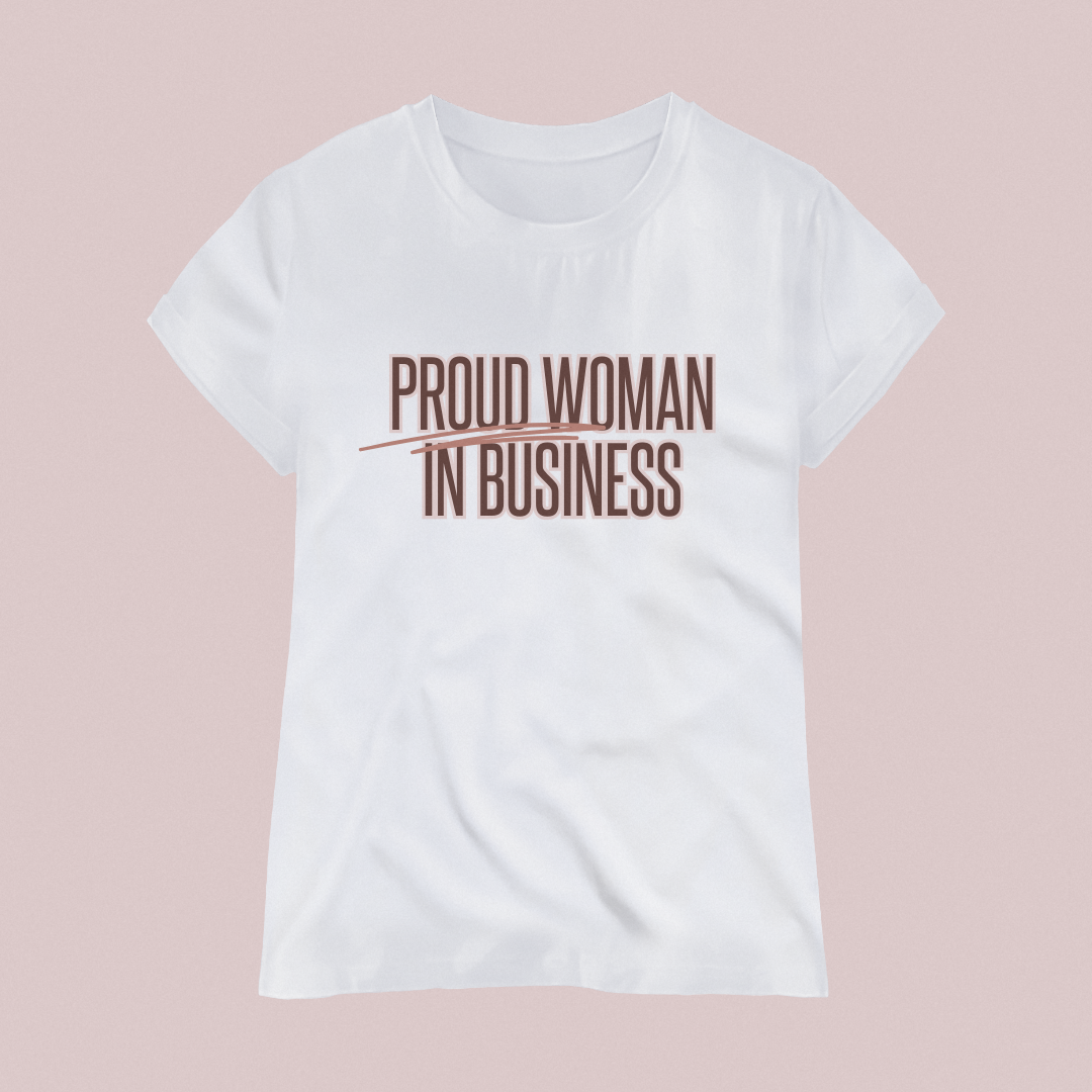 Proud Woman in Business Classic T-Shirt (Pink)