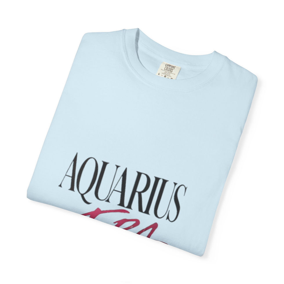 Thumbnail: Aquarius Era Tee — Astrology Zodiac Shirt with 'Aquarius Era' Script