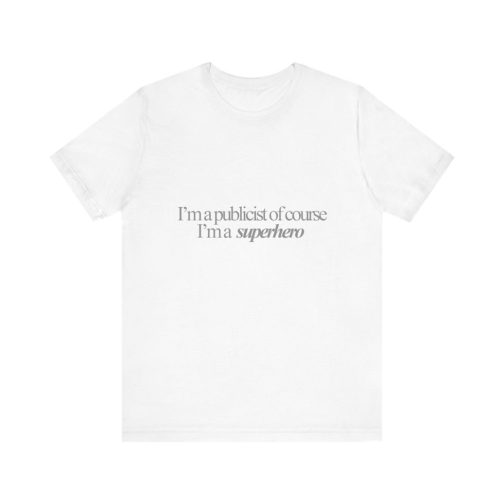 Miniatura: "I'm a Publicist of Course" Unisex Jersey Tee - Superhero T-Shirt 