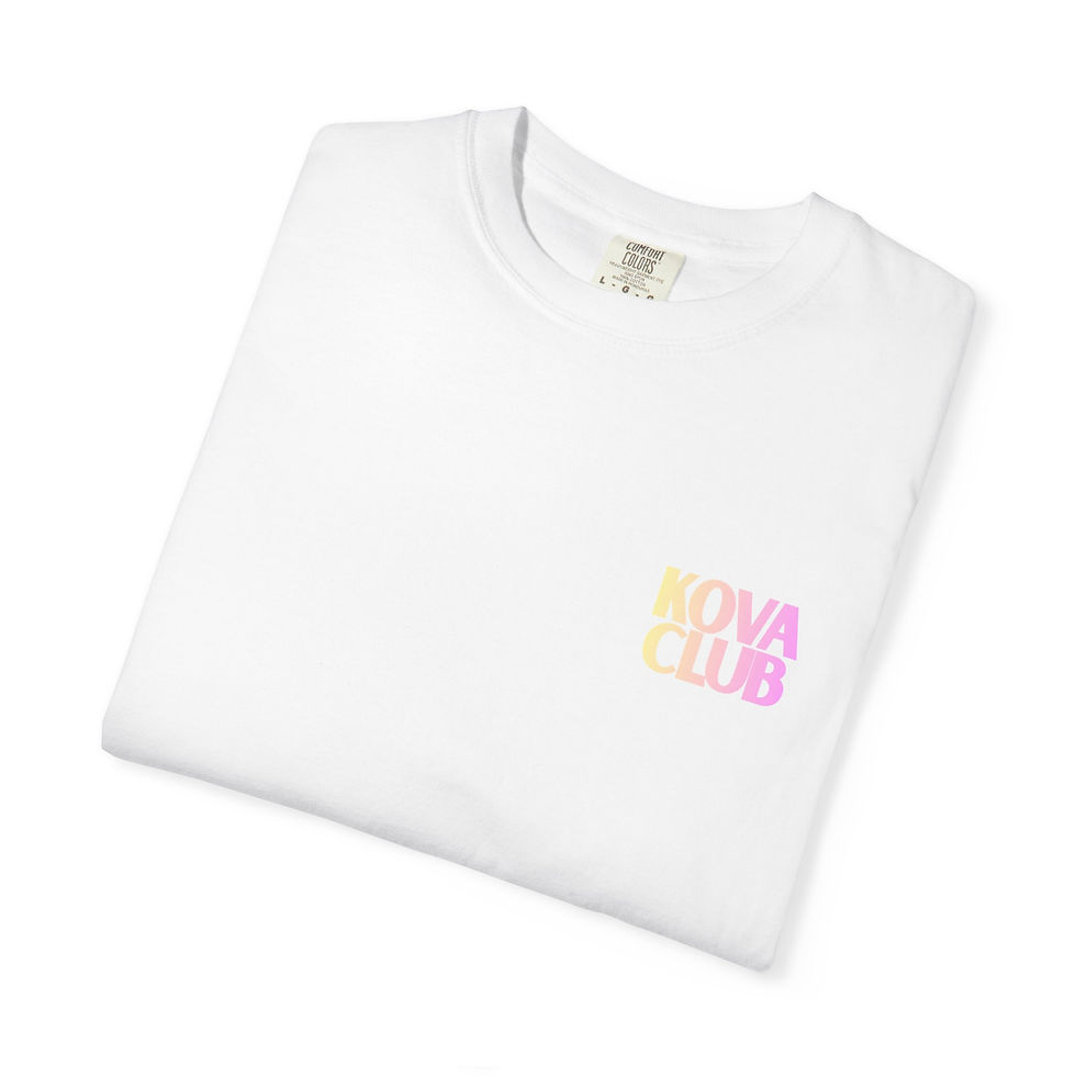 Thumbnail: Kova Club Graphic T-Shirt – Pastel Logo Comfort Tee