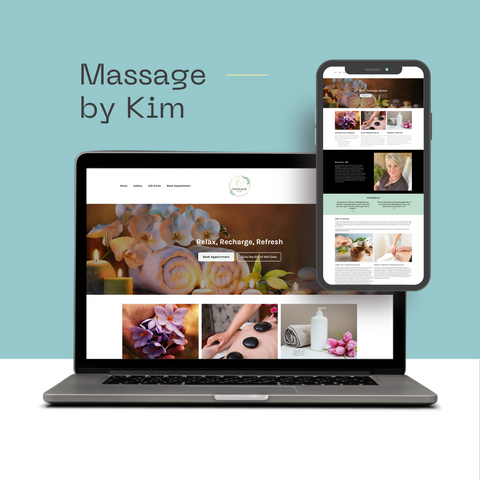 Explore our impressive website design for Massage by Kim.