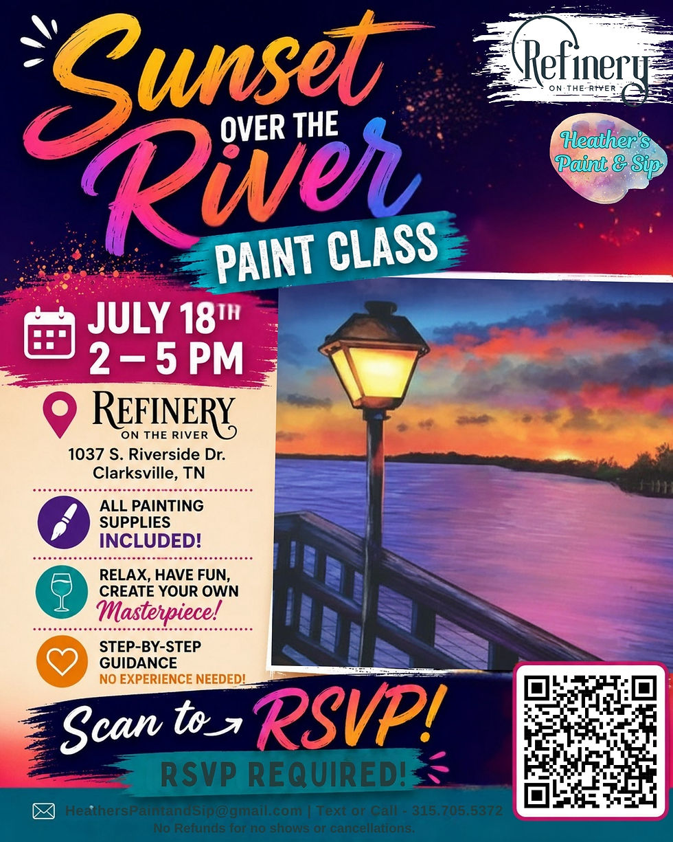 Sunset on the River - Paint Class at Refinery on the River