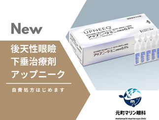 眼瞼下垂の新たな選択肢「アップニーク®ミニ点眼液0.1%」取扱い開始のお知らせ