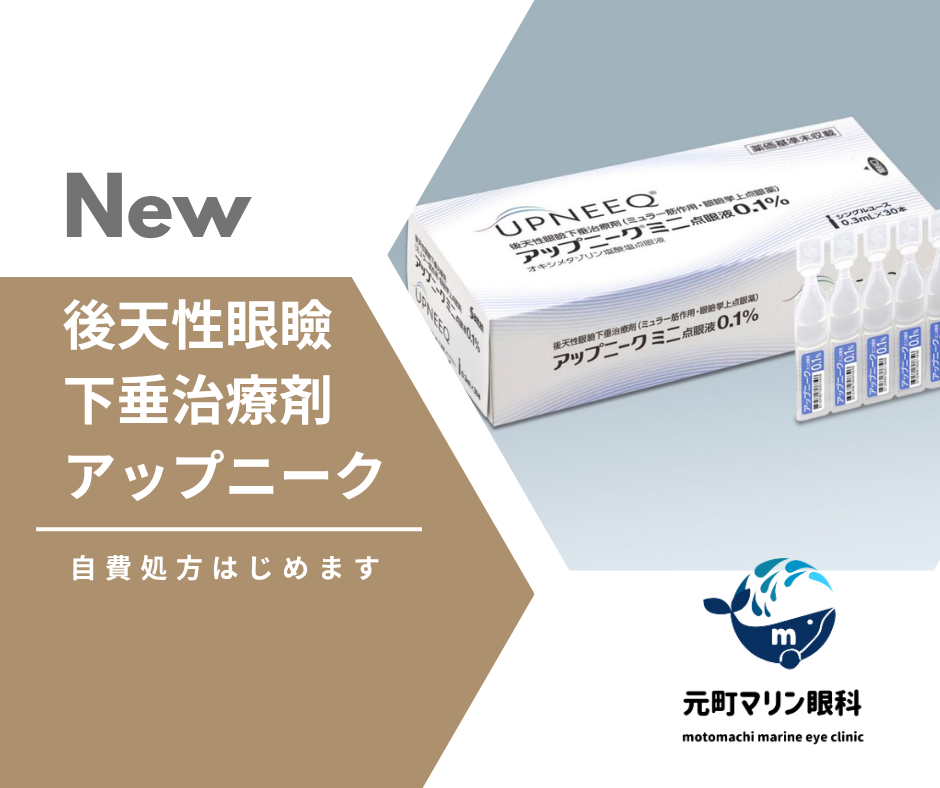 眼瞼下垂の新たな選択肢「アップニーク®ミニ点眼液0.1%」取扱い開始の