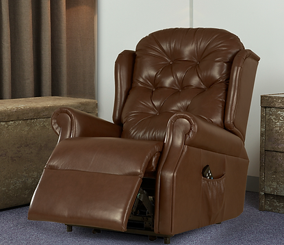 Morocco Leather Recliner: Brown