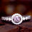 Thumbnail: Pink Sapphire and Diamond Petite Ring - 0.46 TCW