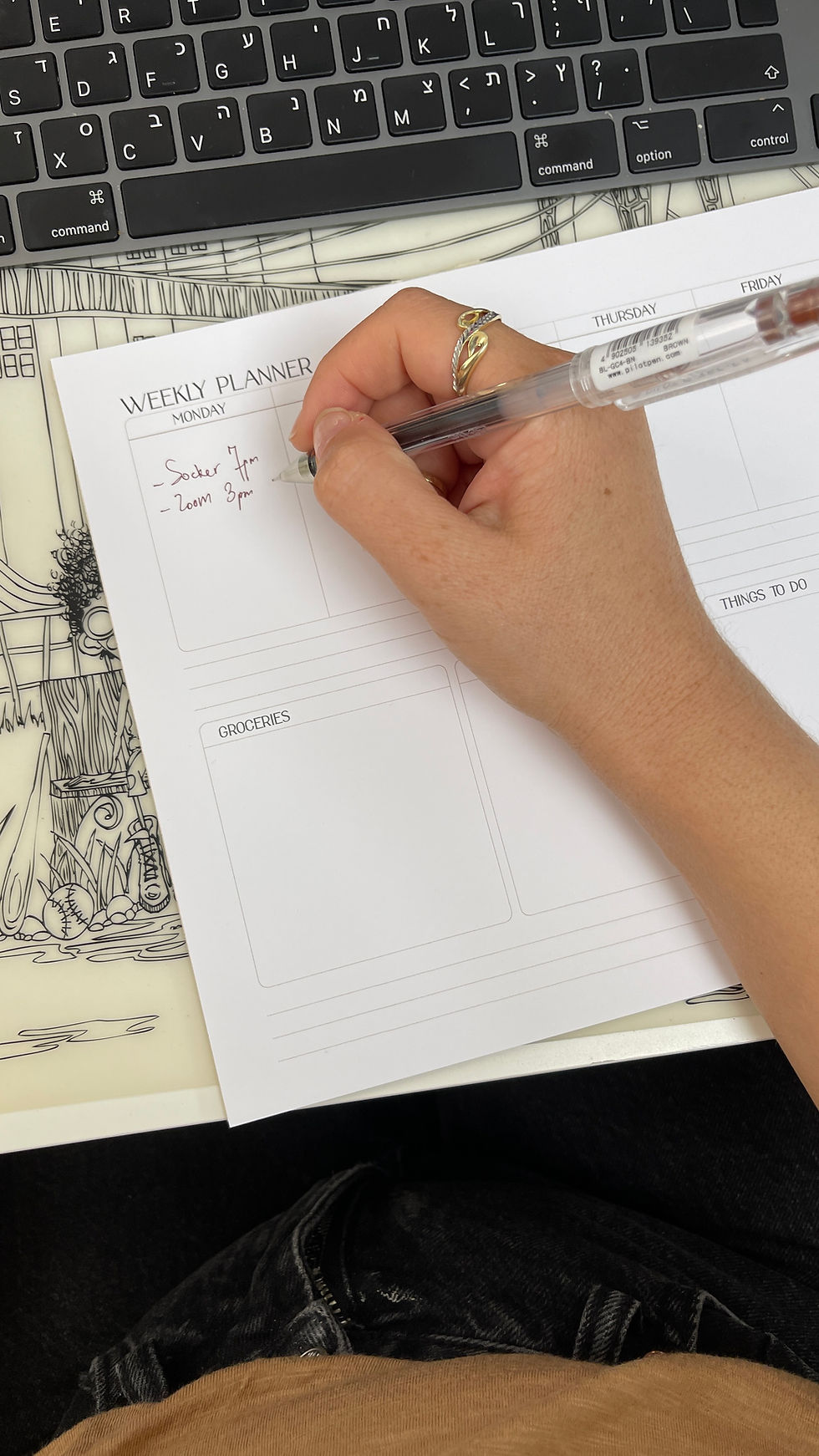 Thumbnail: printable weekly planner clean esthetic