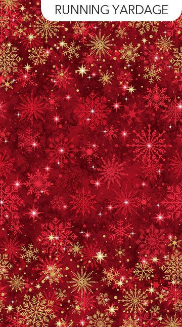 Stonehenge Christmas 24772M-26 Joy Red by Northcott Fabrics