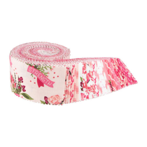 Hope in Bloom Roli Polie, 42 pcs of 2.5" Fabric Strips