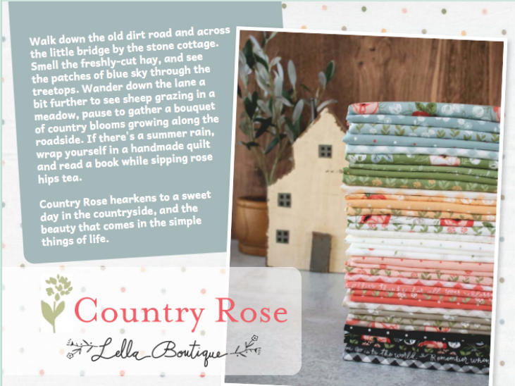Thumbnail: Country Rose 5" Squares Charm Pack by Lella Boutique for Moda