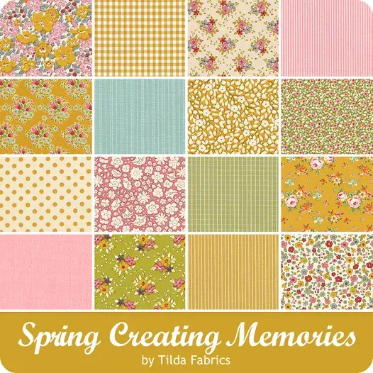 Thumbnail: Creating Memories Spring, Easter, Pastels Fat Quarter Bundle Tilda Fabrics 300206 16-Fat Quarters 18"x22"