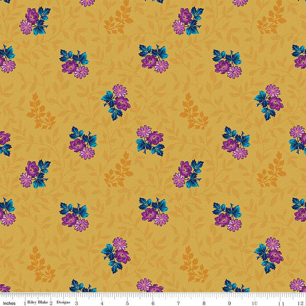Brilliance C14221-Floral Cluster Vine  by Gerri Robinson with Riley Blake design