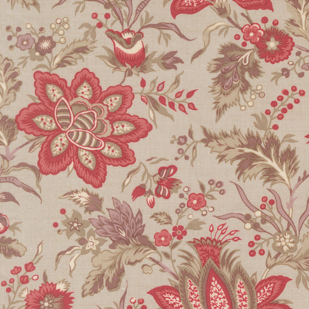 Fleur De Paris 13990 14 Taupe by French General for Moda Fabrics