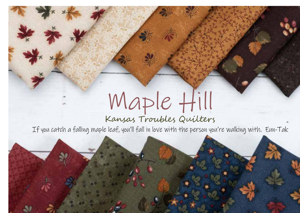Thumbnail: Maple Hill, 10" Squares Layer Cake by Kansas Troubles Quilters for Moda Fabrics