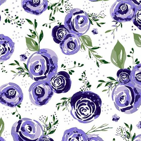 Cuddle Cut 2 Yards Purple Rose by Shannon Fabric