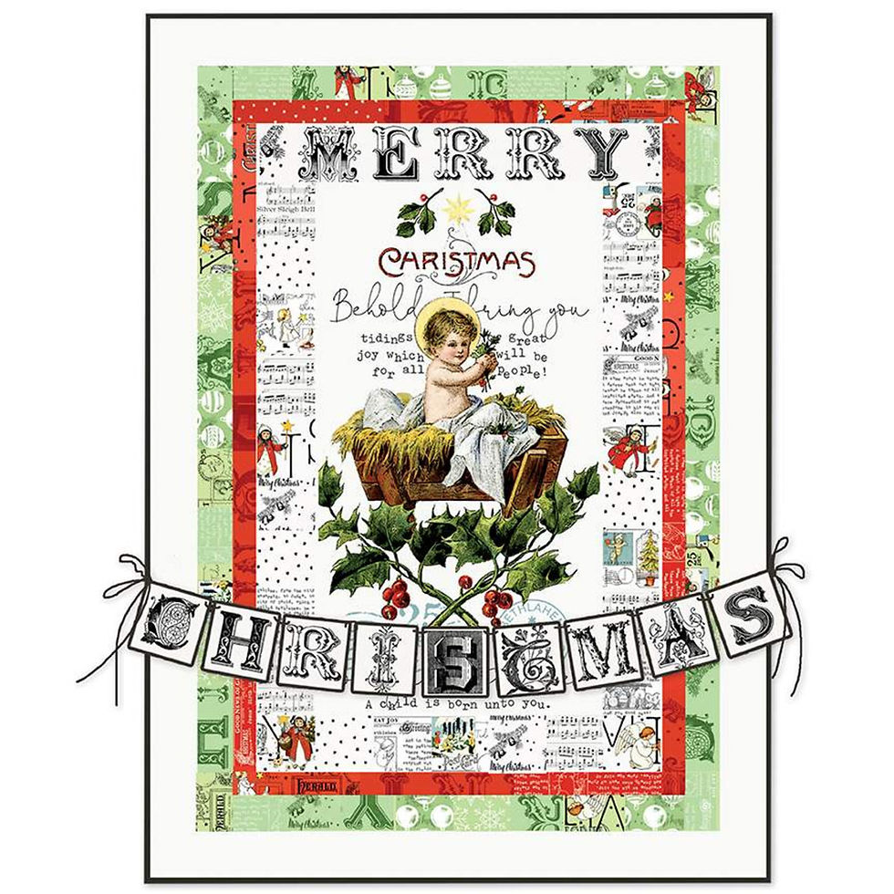 All About Christmas Tidings of Great Joy Quilt Kit KTB-10790 Fabric Riley Blake