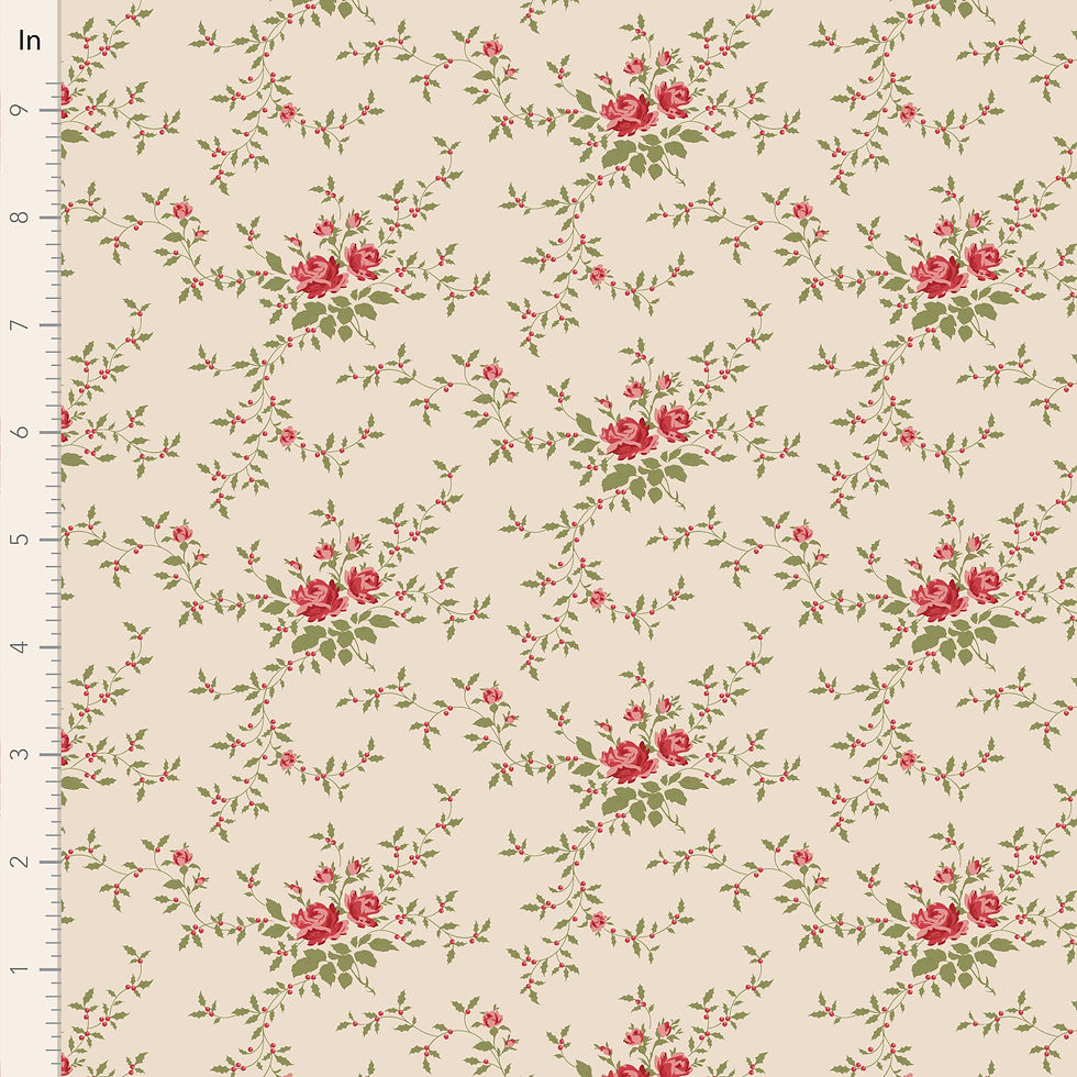 Tilda's Merry Little Christmas Blenders - Noel Cream - TIL110147- Tilda Fabric