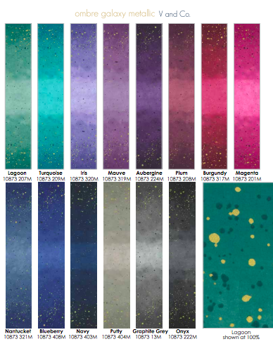 Thumbnail: Ombre Galaxy Metallics Jelly Roll® 42 pcs 2.5" Strips