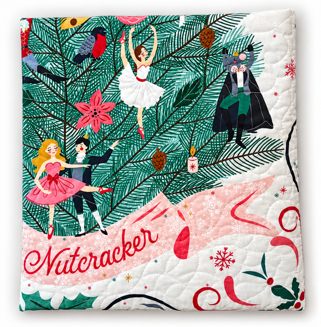A Nutcracker Christmas Quilt Kit 44" x 51" Exclusive Kit