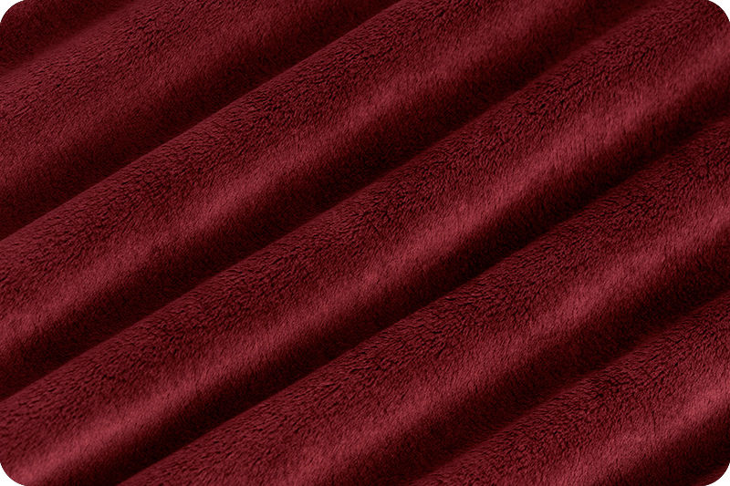 Thumbnail: Cuddle Solid Merlot 60"(Maroon) 3mm Pile, by Shannon Fabrics
