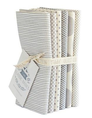 Grey Classic Basics Fat Quarter Bundle Tilda Fabrics 300036 - 6pcs