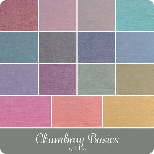Thumbnail: Tilda Chambray  Fat Quarter Bundle Tilda Fabrics 300122 - 15pcs