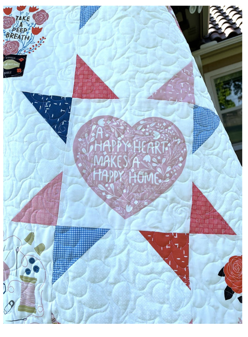 Thumbnail: Words of Encouragement Quilt Kit 52 x 71 Gingerber's Collection by Moda