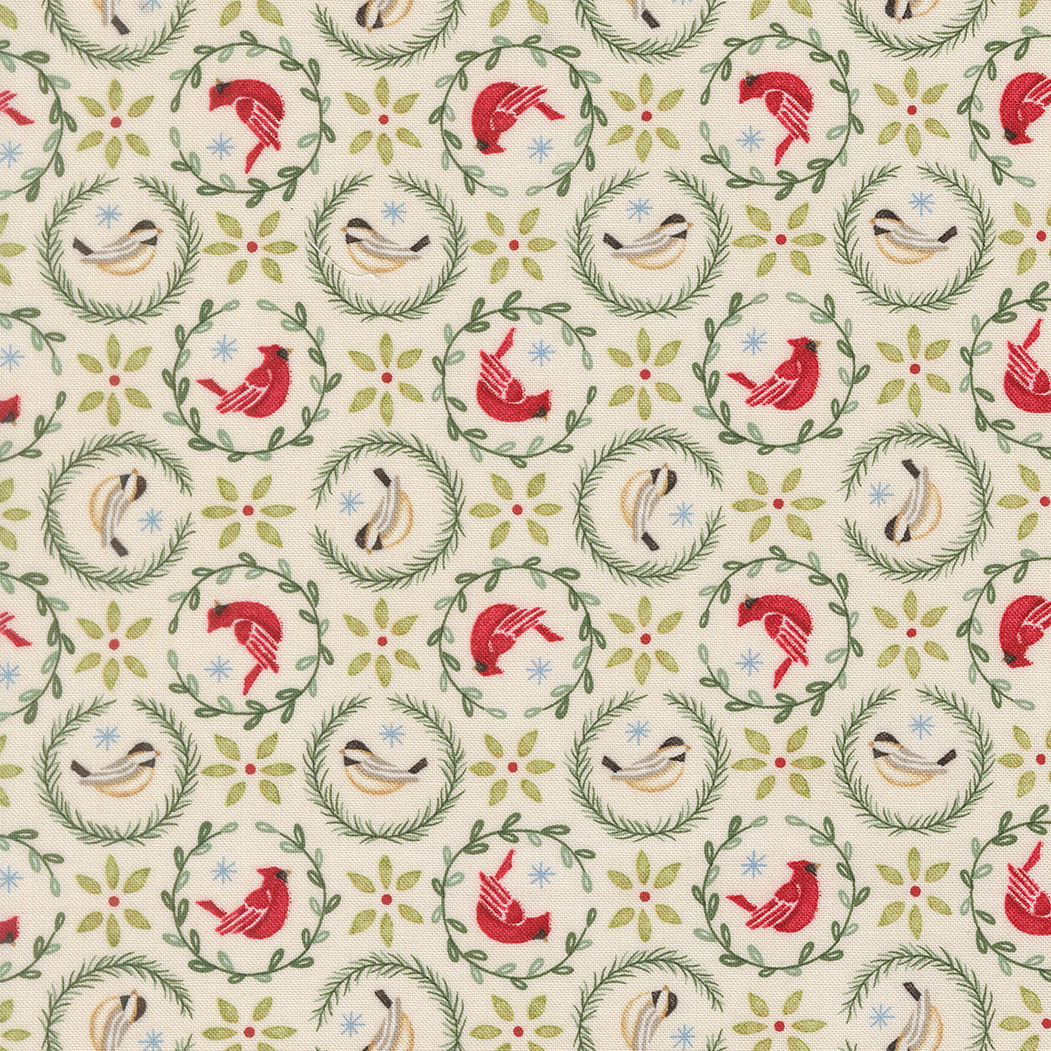 When Snow Falls 56173 11 Snowy White by Deb Strain for Moda Fabrics