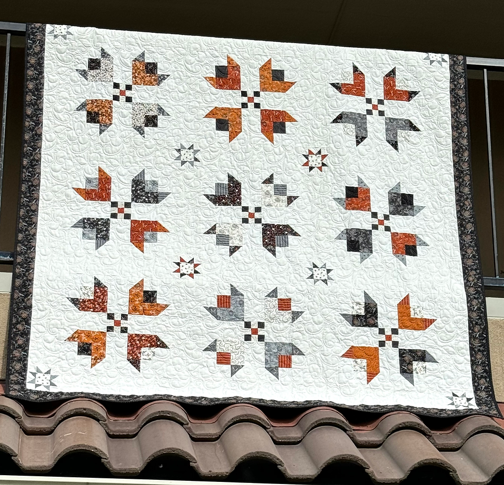 Fall Blooms Quilt Kit 70 x 70 Fabric by Moda