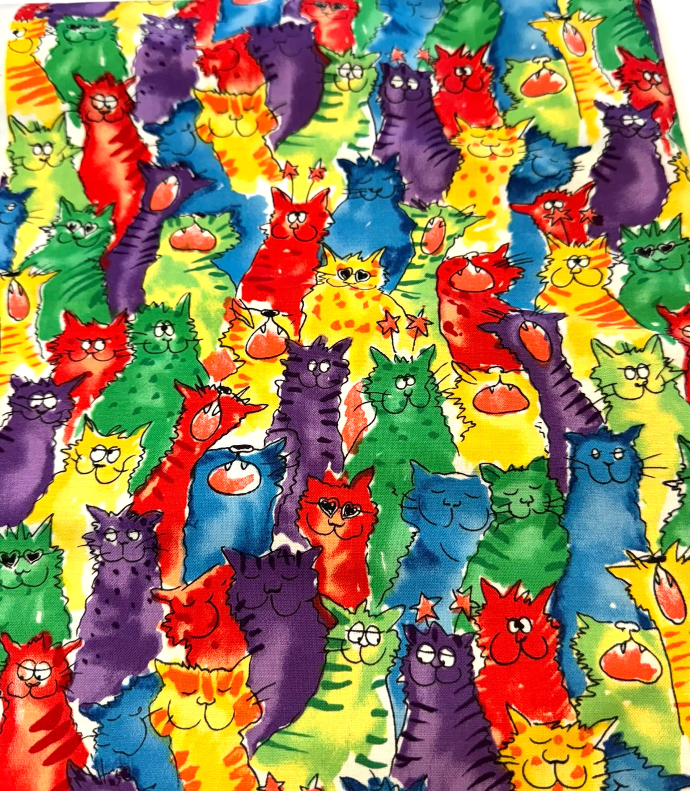 Kubic Kitty by Michael Miller CX-8038 --- CX 8038 Fabric