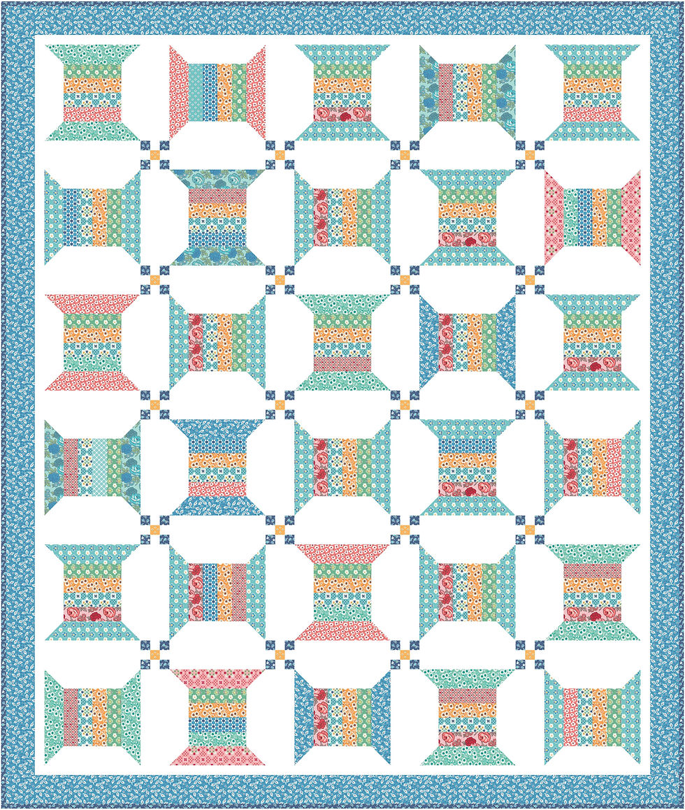 Thumbnail: Buttons & Spools Pastry Shop Exclusive Quilt Kit 70" x 70"