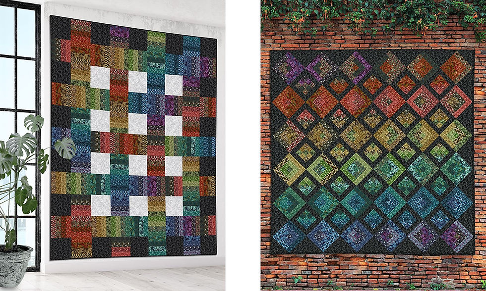 Thumbnail: Garden of Riches Quilts by Gray Sky Studio from In The Beginning Fabric