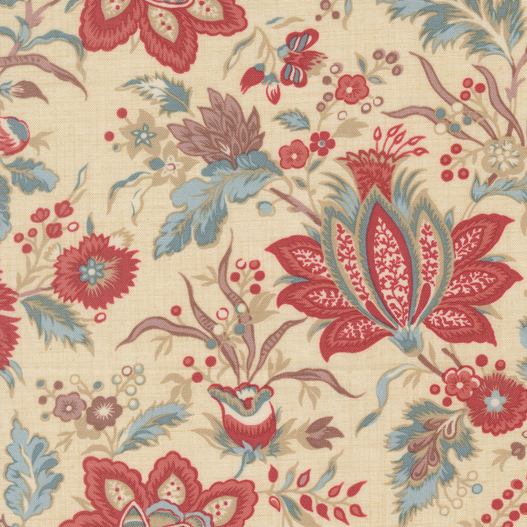 Fleur De Paris 13990 11 Cream by French General for Moda Fabrics