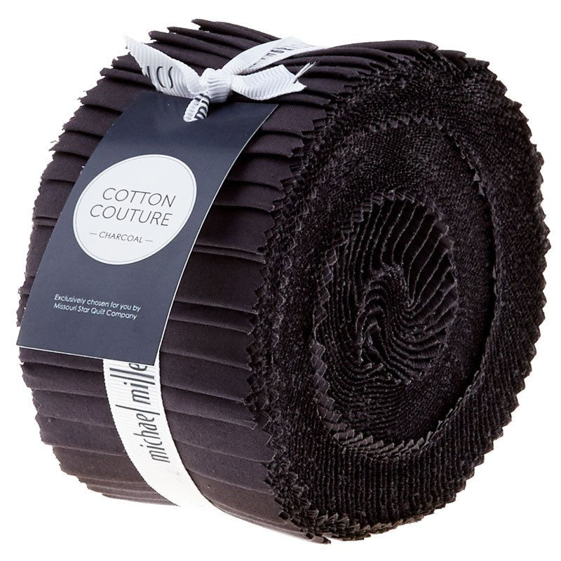 Black 2.5" fabric strips