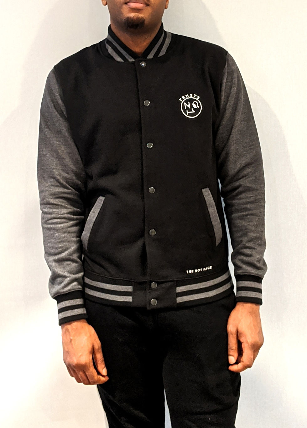 Thumbnail: Varsity Jacket  - Black & Grey