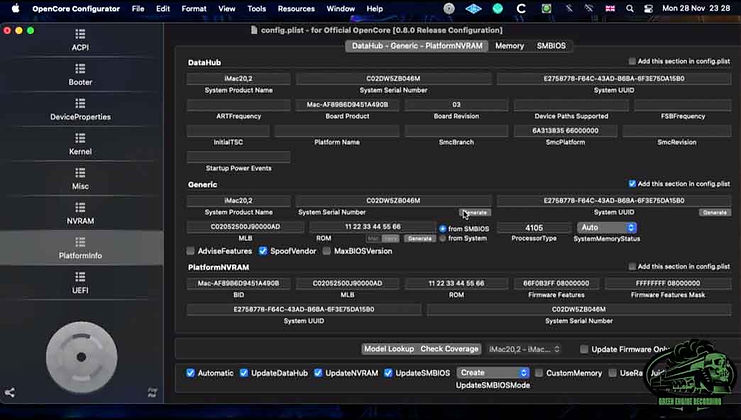 Lag EFI for Hackintosh