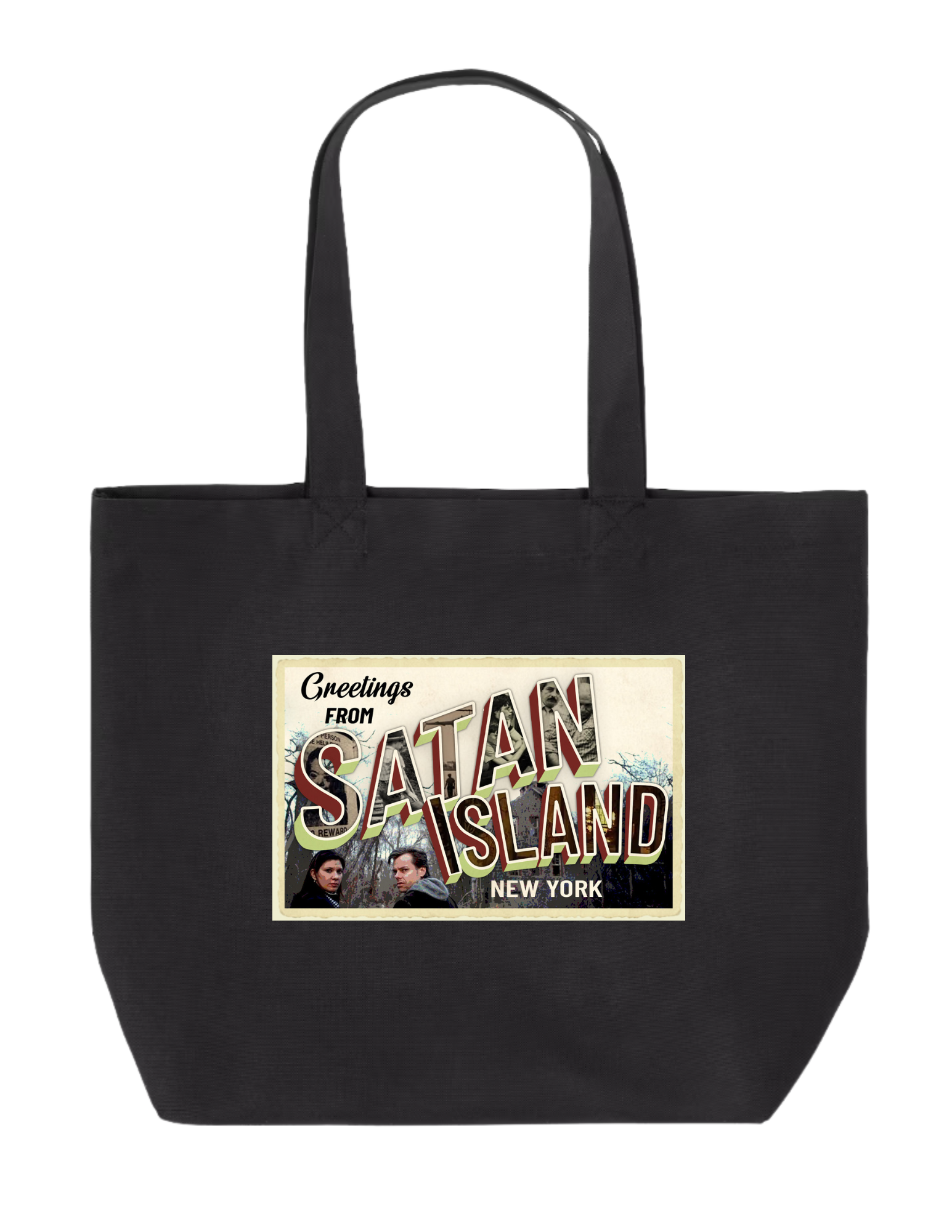 Satan Island Postcard tote