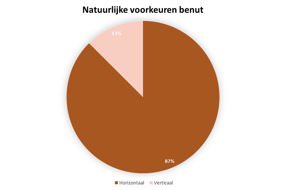 Bij maar liefst 87% van deze goals maakte hij gebruik van zijn persoonlijke voorkeur, horizontaliteit.