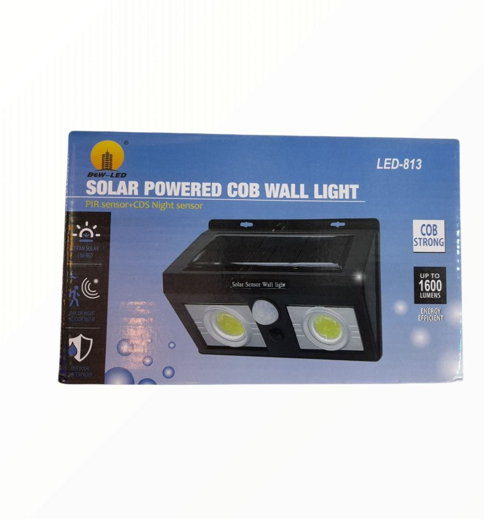 Thumbnail: SANLIANG 10W Solar Wall Light With Motion Sensor Garden Security Lamp