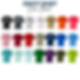 Custom unisex Dri-Fit performance shirt colors