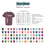 Thumbnail: Custom comfort colors unisex size chart