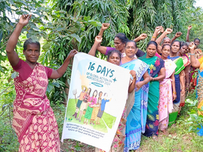 SRED 16 days activism - harvested green gram and Millet food sold at Arigilabadi Village Sandhai (Sandy)